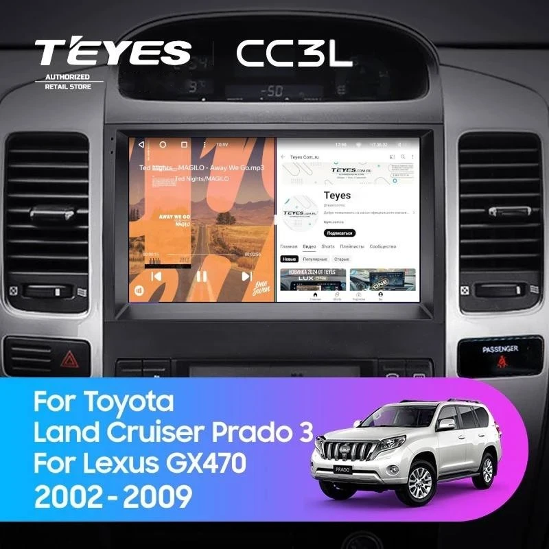 Штатная магнитола Teyes CC3L 4/64 Lexus GX470 (2002-2009) F3