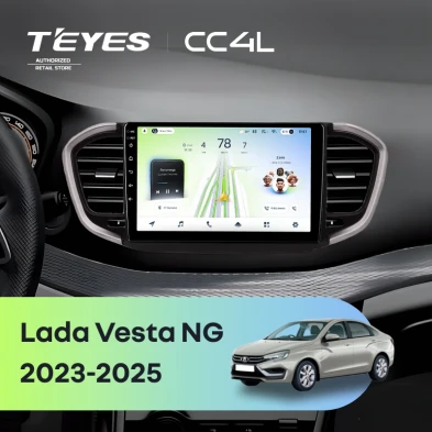 Штатная магнитола Teyes CC4L 6/64 Lada Vesta NG (2023-2026) Тип-B (черно-серая)