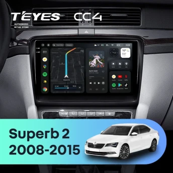 Штатная магнитола Teyes CC4 6/64 Skoda Superb 2 B6 (2008-2015)