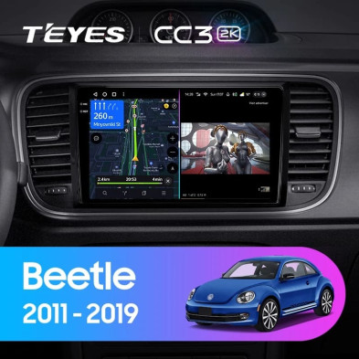 Штатная магнитола Teyes CC3 2K 360 6/128 Volkswagen Beetle A5 (2011-2019)