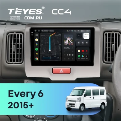 Штатная магнитола Teyes CC4 6/64 Suzuki Every 6 (2015-2026)