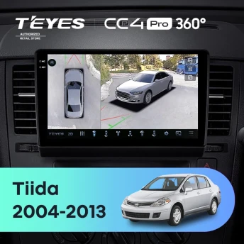 Штатная магнитола Teyes CC4 Pro 360 12/256 Nissan Tiida C11 (2004-2013) F2