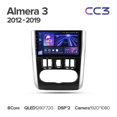 Штатная магнитола Teyes CC3 4/32 Nissan Almera 3 G15 (2012-2019) F2