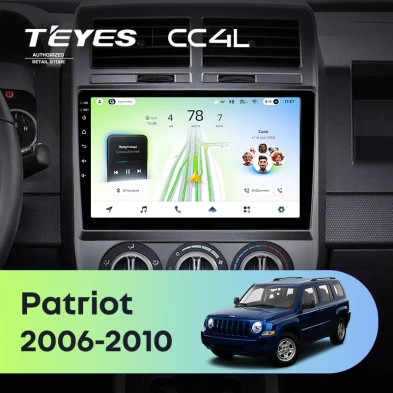 Штатная магнитола Teyes CC4L 6/64 Jeep Patriot (2006-2010)