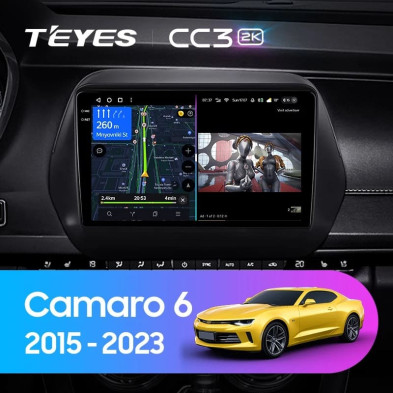 Штатная магнитола Teyes CC3 2K 360 6/128 Chevrolet Camaro 6 (2015-2023)