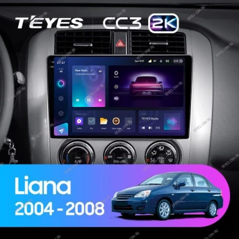 Штатная магнитола Teyes CC3 2K 360 6/128 Suzuki Liana 1 (2004-2008)