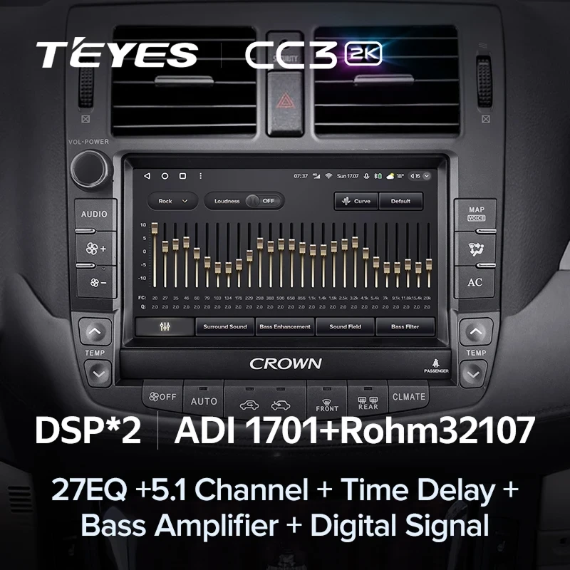 Штатная магнитола Teyes CC3 2K 4/32 Toyota Crown 13 S200 (2008-2012) Тип-B