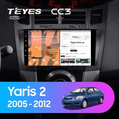 Штатная магнитола Teyes CC3 4/32 Toyota Yaris 2 XP90 (2005-2012) F2