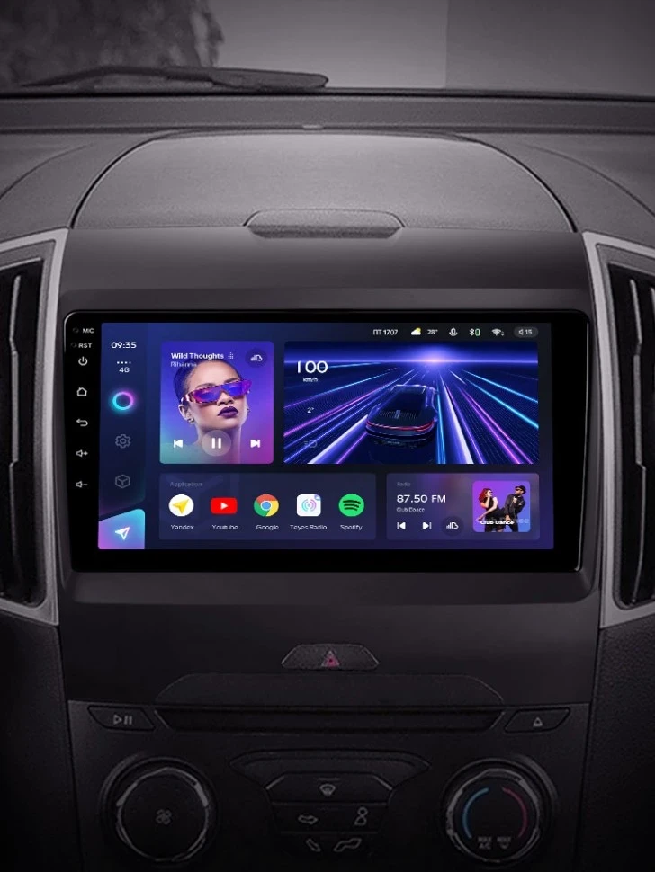 Штатная магнитола Teyes CC3 4/32 Ford Edge 2 (2015-2018) F1