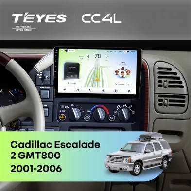 Штатная магнитола Teyes CC4L 6/64 Cadillac Escalade 2 GMT800 (2001-2006)