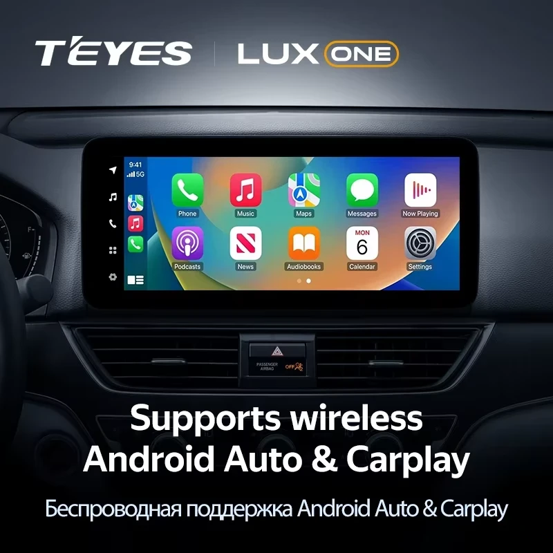 Штатная магнитола Teyes LUX ONE 6/128 Honda Accord 10 CV (2017-2023) Тип-B