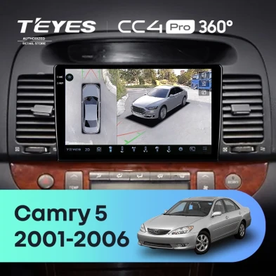 Штатная магнитола Teyes CC4 Pro 360 8/128 Toyota Camry 5 XV 30 (2001-2006) Тип-A