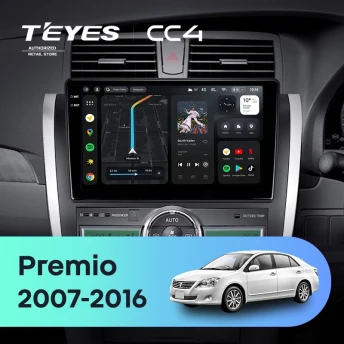 Штатная магнитола Teyes CC4 6/64 Toyota Premio (T260) (2007-2016) Правый руль