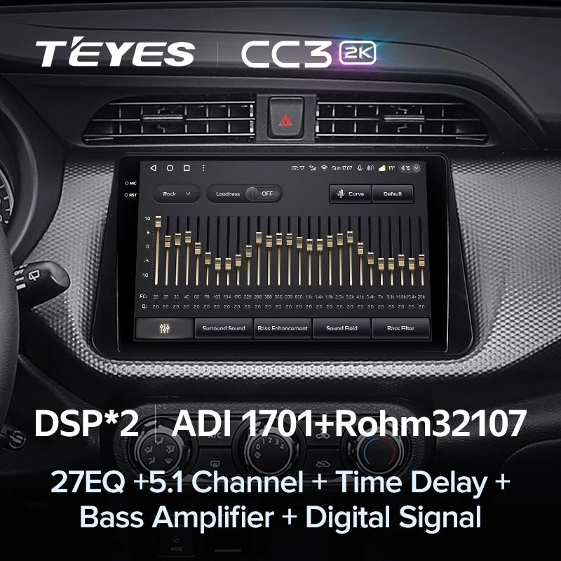 Штатная магнитола Teyes CC3 2K 360 6/128 Nissan Kicks P15 (2017-2021)