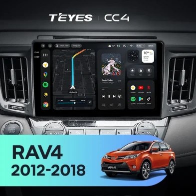 Штатная магнитола Teyes CC4 6/64 Toyota RAV4 4 XA40 5 XA50 (2012-2018) Правый руль