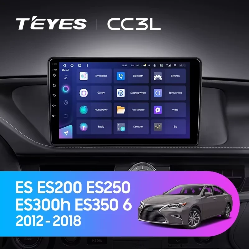 Штатная магнитола Teyes CC3L 4/32 Lexus ES ES200 ES250 ES300h ES350 XV60 VI (2012-2018) Тип-B
