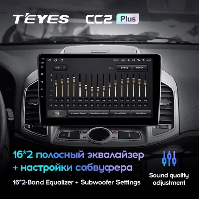Штатная магнитола Teyes CC2 Plus 4/32 Chevrolet Captiva 1 (2011-2016) F2