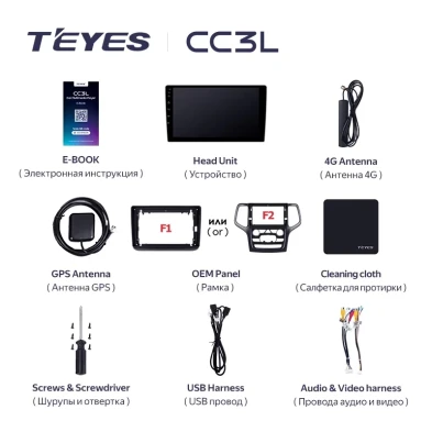 Штатная магнитола Teyes CC3L 4/32 Jeep Grand Cherokee WK2 (2013-2020) F2