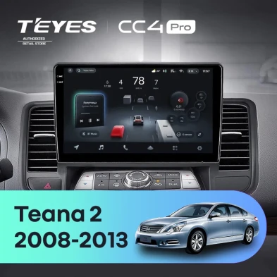 Штатная магнитола Teyes CC4 Pro 8/128 Nissan Teana J32 (2008-2013) Тип-A