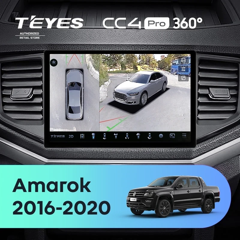 Штатная магнитола Teyes CC4 Pro 360 12/256 Volkswagen Amarok 1 (2016-2020) (11")