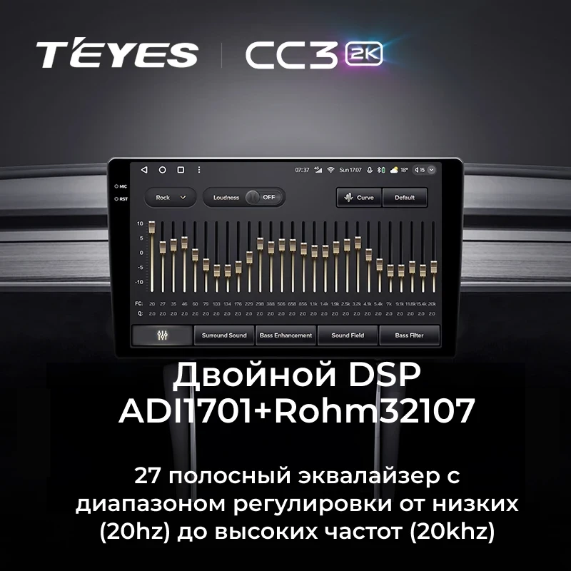 Штатная магнитола Teyes CC3 2K 4/64 Toyota Verossa (2000-2007) F2