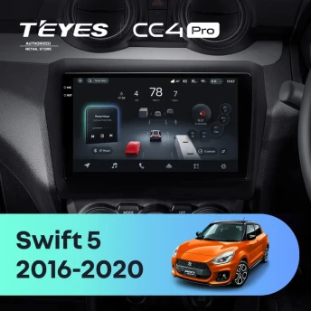 Штатная магнитола Teyes CC4 Pro 12/256 Suzuki Swift 5 (2016-2020)