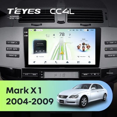 Штатная магнитола Teyes CC4L 6/64 Toyota Mark X X120 (2004-2009) Правый руль