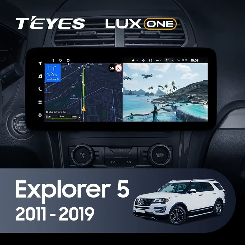 Штатная магнитола Teyes LUX ONE 4/64 Ford Explorer 5 (2011-2019)