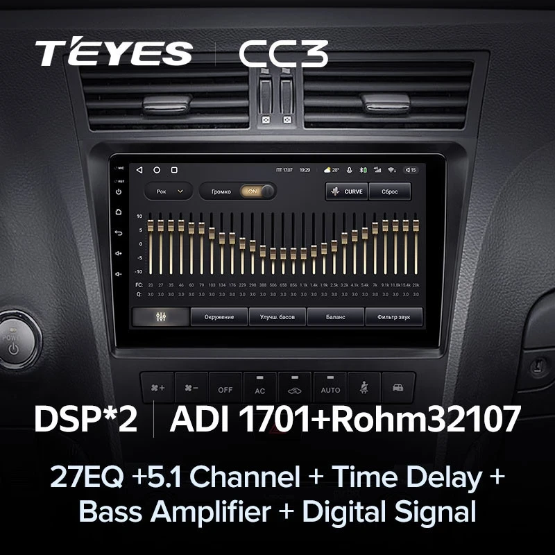 Штатная магнитола Teyes CC3 4/32 Lexus GS300 350 400 430 450h 460 (2004-2011)