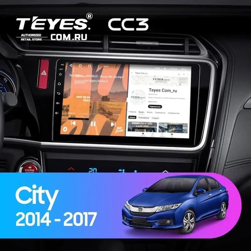 Штатная магнитола Teyes CC3 4/32 Honda City (2014-2017) Тип-B