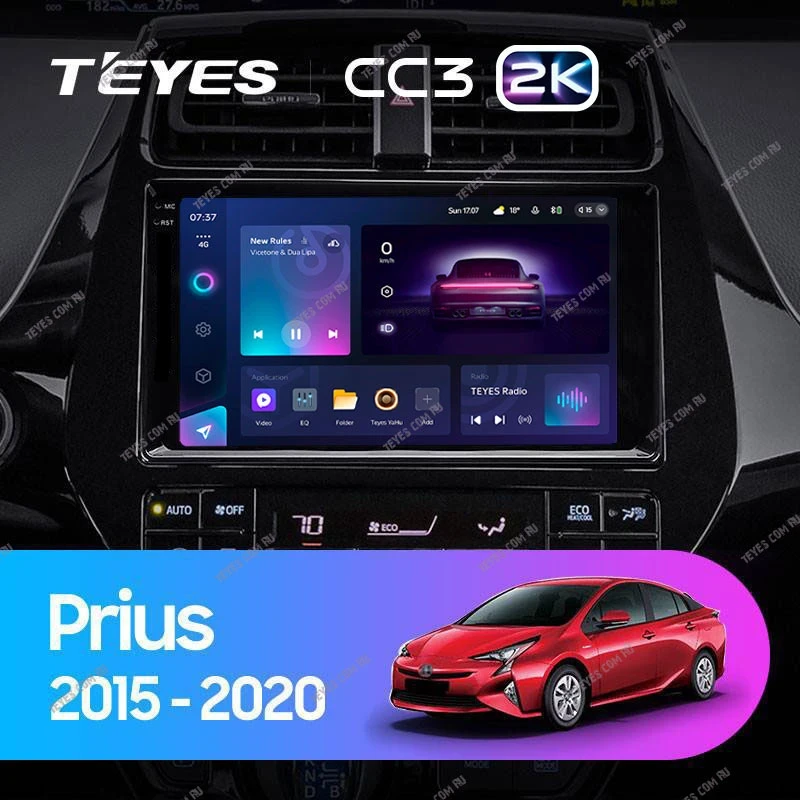 Штатная магнитола Teyes CC3 2K 4/32 Toyota Prius XW50 (2015-2020)
