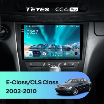 Штатная магнитола Teyes CC4 Pro 8/128 Mercedes-Benz E-Class S211 W211 CLS-Class C219 (2002-2010)