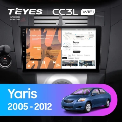 Штатная магнитола Teyes CC3L WiFi 2/32 Toyota Yaris XP90 (2005-2012) F1