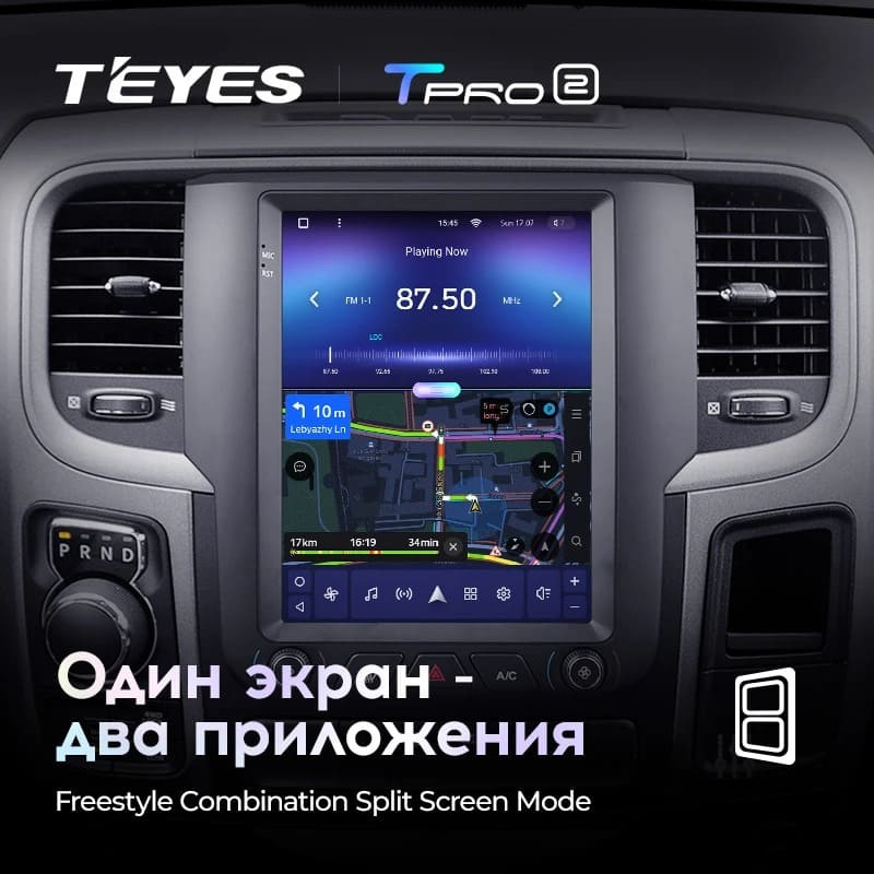 Штатная магнитола Tesla style Teyes TPRO 2 4/64 Dodge Ram 4 IV DJ DS (2013-2019) Тип-A