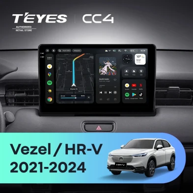 Штатная магнитола Teyes CC4 6/64 Honda Vezel 2 (2021-2024)
