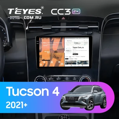 Штатная магнитола Teyes CC3 2K 4/32 Hyundai Tucson 4 (2021-2025) (кондиционер)