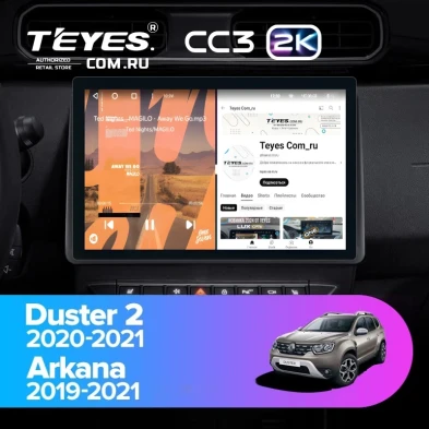 Штатная магнитола Teyes CC3 2K 4/32 Renault Duster HM 2 (2020-2021) F2 (11")