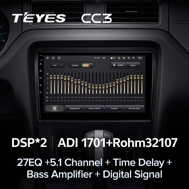 Штатная магнитола Teyes CC3 4/32 Ford Mustang 5 S-197 (2009-2014) F1