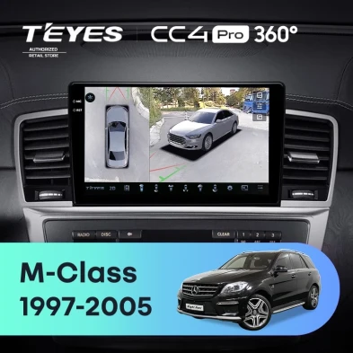 Штатная магнитола Teyes CC4 Pro 360 8/128 Mercedes-Benz M-Class I W163 ML (1997-2005) Тип-B