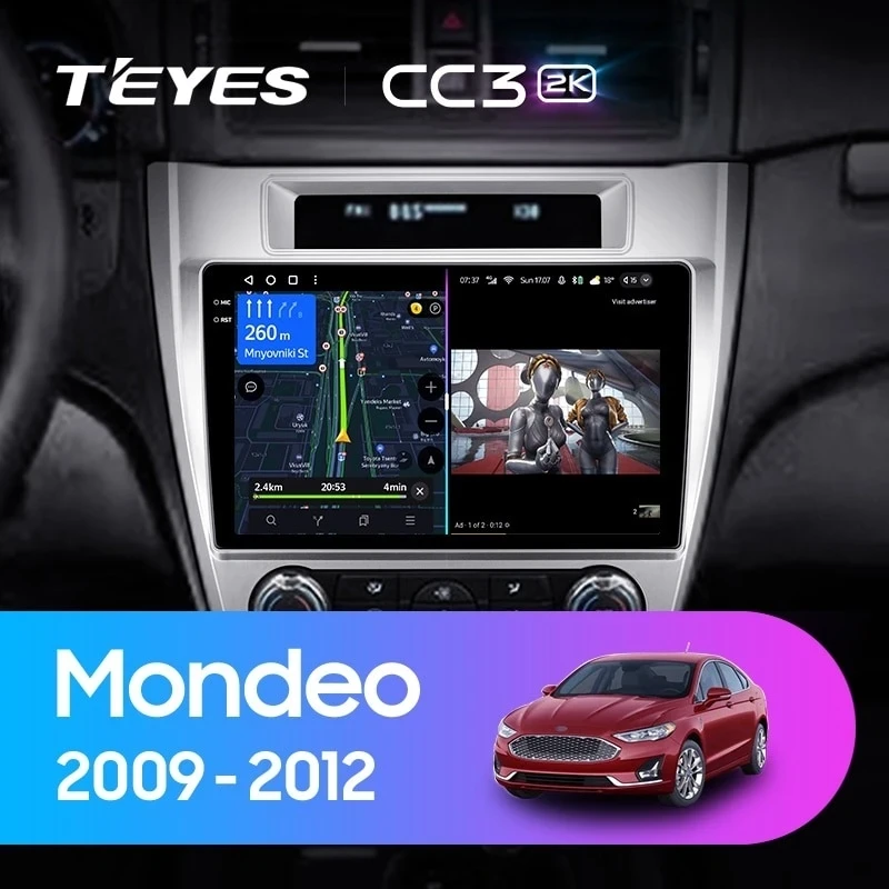 Штатная магнитола Teyes CC3 2K 4/64 Ford Mondeo (2009-2012) F3 (US EDITION)
