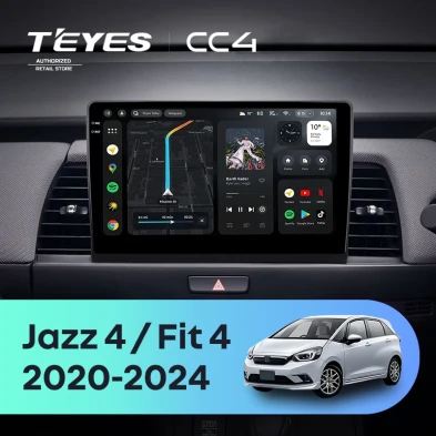 Штатная магнитола Teyes CC4 6/64 Honda Jazz 4 (2020-2024) Тип-A Правый руль