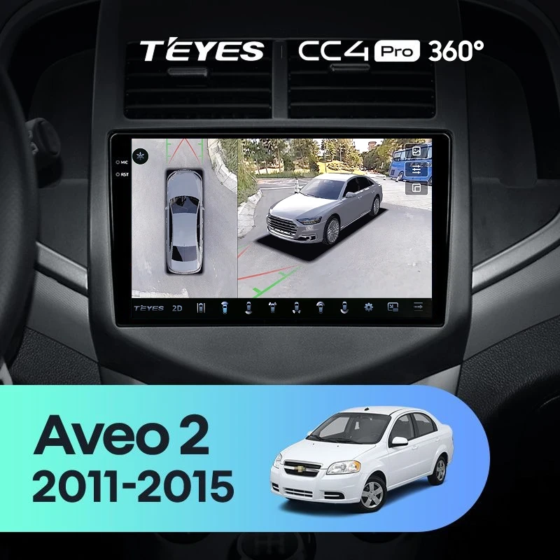 Штатная магнитола Teyes CC4 Pro 360 8/128 Chevrolet Aveo 2 (2011-2015)