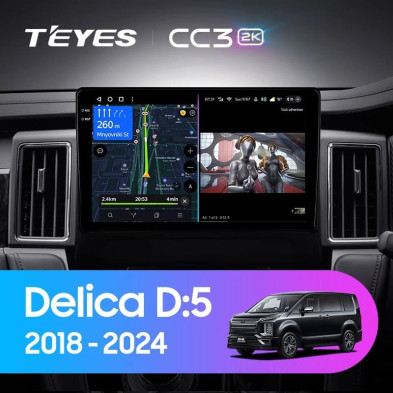 Штатная магнитола Teyes CC3 2K 4/32 Mitsubishi Delica D:5 (2018-2024)