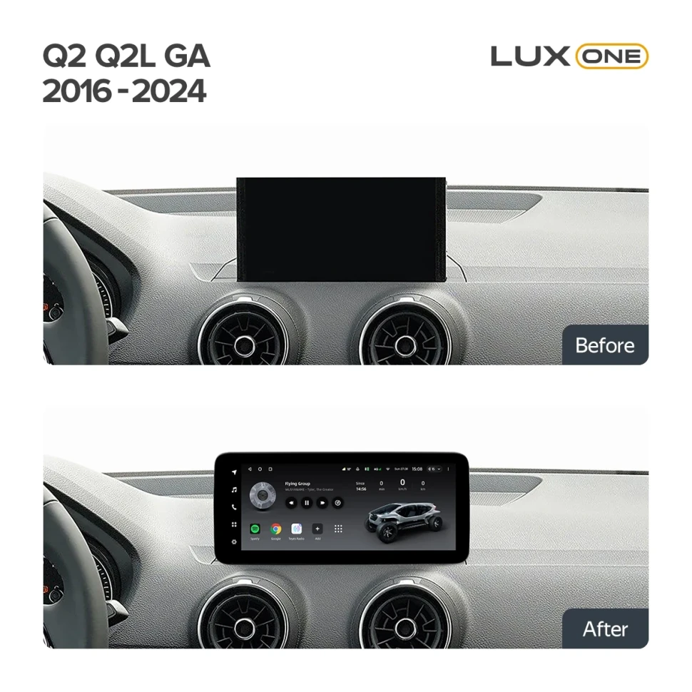 Переходная рамка Audi Q2 Q2L GA (2016-2024) (12,3")