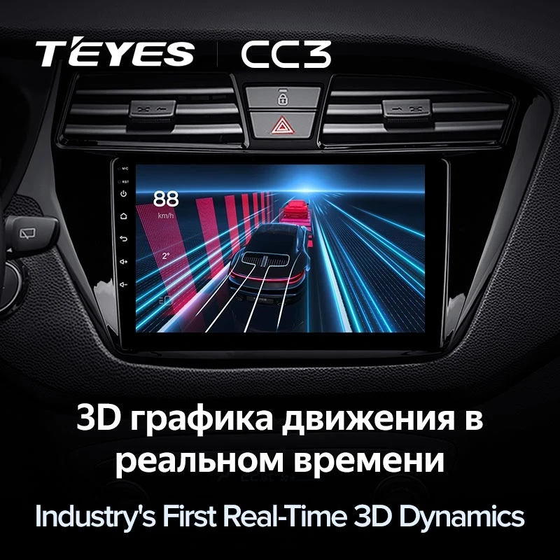 Штатная магнитола Teyes CC3 4/32 Hyundai i20 2 GB (2014-2018)