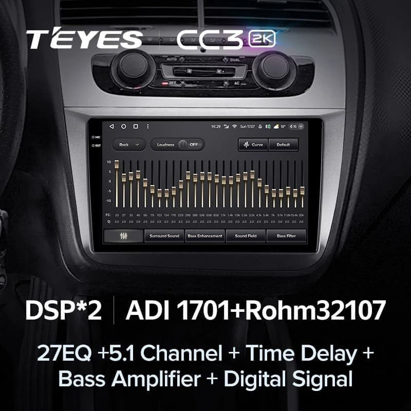 Штатная магнитола Teyes CC3 2K 360 6/128 Seat Alhambra (2010-2020) (10 inch Universal)