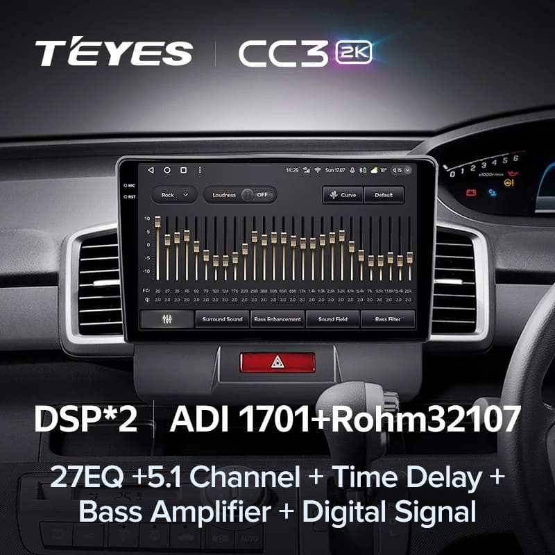 Штатная магнитола Teyes CC3 2K 4/64 Honda Freed 1 (2008-2016) F1 Правый руль