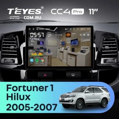 Штатная магнитола Teyes CC4 Pro 8/128 Toyota Fortuner (2005-2007) F2 (11")