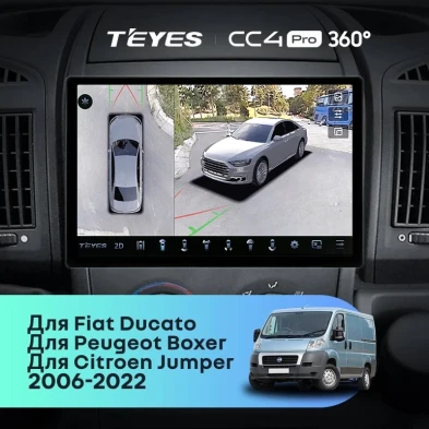 Штатная магнитола Teyes CC4 Pro 360 8/128 Citroen Jumper 2 (2006-2022) (13")