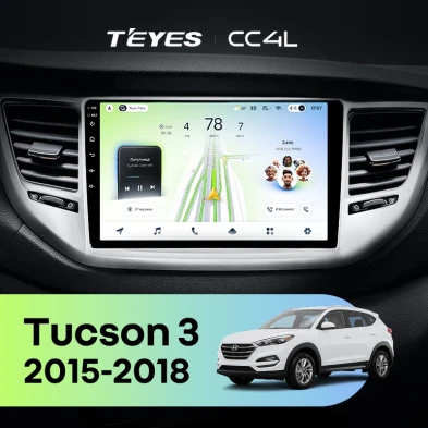 Штатная магнитола Teyes CC4L 6/64 Hyundai Tucson 3 (2015-2018) Тип-B